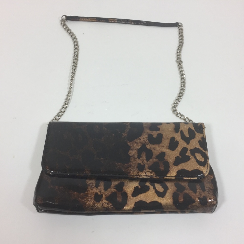 Poppie Jones Leopard Clutch Purse